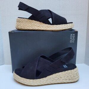 Eileen Fisher - Timor Espadrille Wedge Sandal (Women) - 10 M